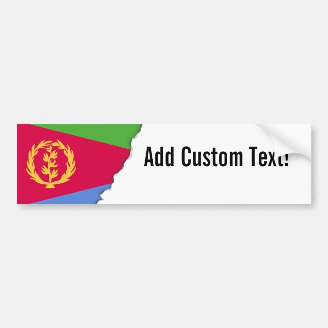 Autocollant De Voiture Drapeau Érythrée (Devant)