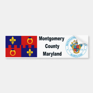 Autocollant De Voiture Drapeau et joint Bumpersticker de DM du comté de