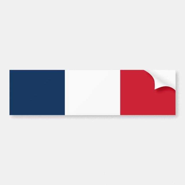 Autocollant De Voiture Drapeau français (Devant)