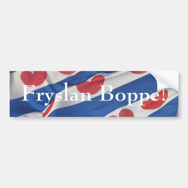 Autocollant De Voiture Drapeau Frise plus malade de butoir de Frisian de (Devant)