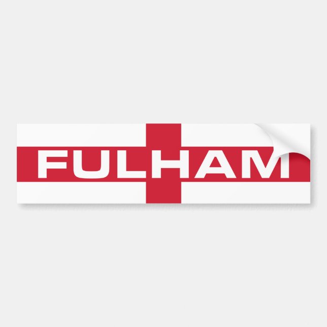 Autocollant De Voiture Drapeau Fulham (Devant)