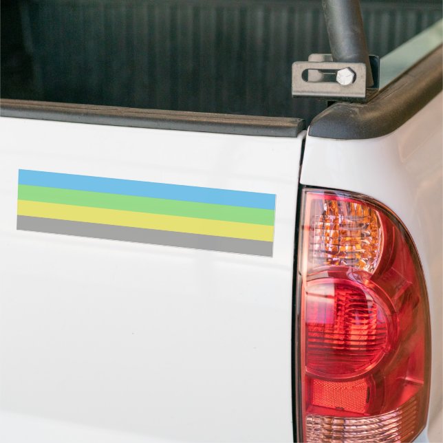 Autocollant De Voiture Drapeau Gay Male Alternative Pride (Sur camion)