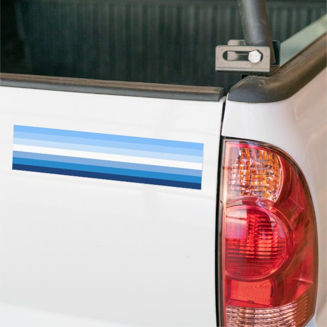 Autocollant De Voiture Drapeau Gay Male Pride (bleu) (Sur camion)