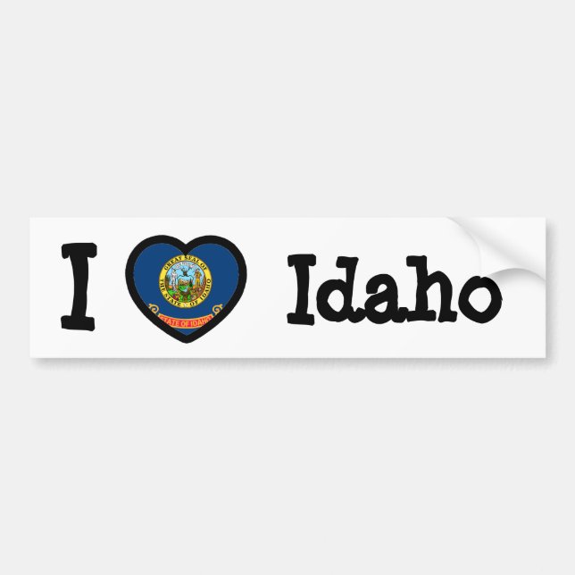 Autocollant De Voiture Drapeau Idaho (Devant)