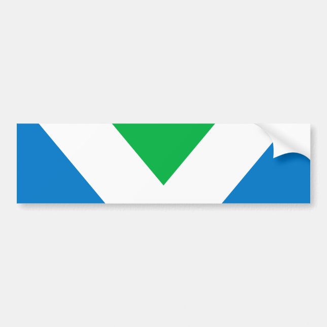 Autocollant De Voiture Drapeau international de Vega (Devant)