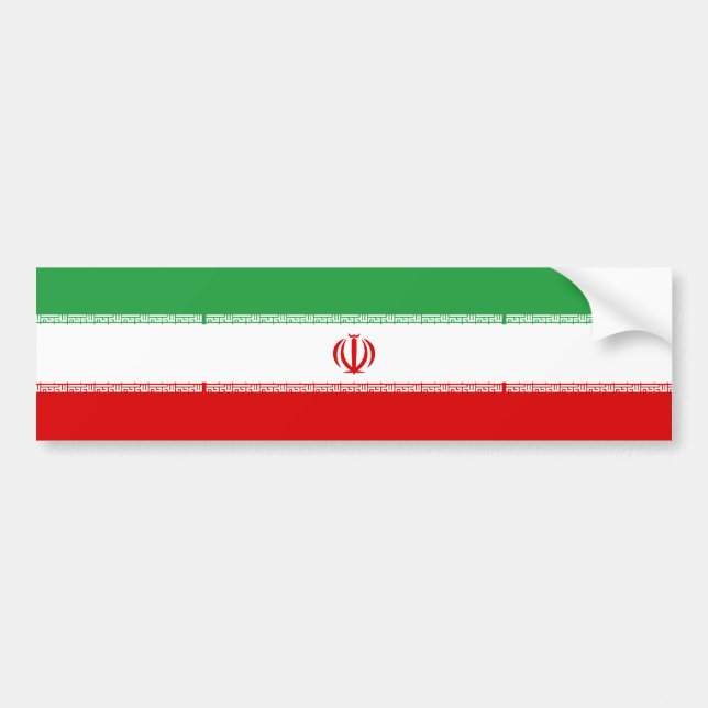 Autocollant De Voiture Drapeau Iran (Devant)