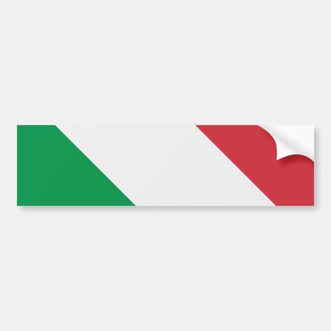 Autocollant De Voiture Drapeau italien (Devant)