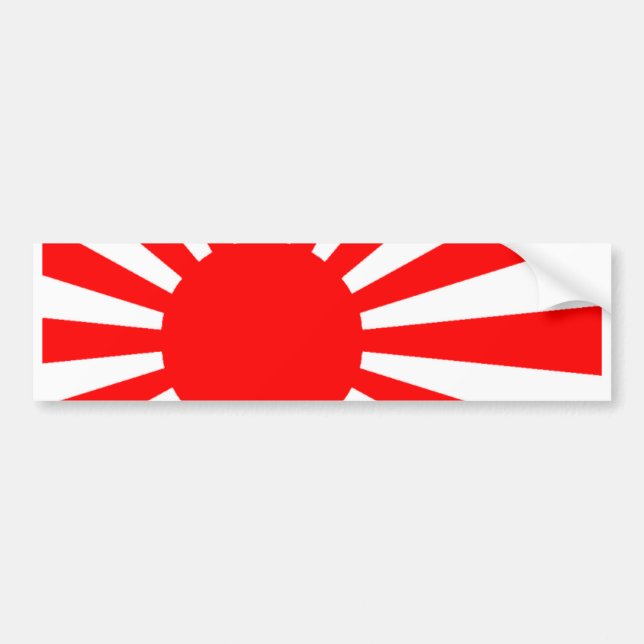 Autocollant De Voiture Drapeau japonais (Devant)