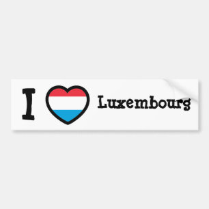 Autocollant De Voiture Drapeau Luxembourg