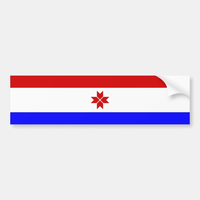 Autocollant De Voiture Drapeau Mordovia (Devant)