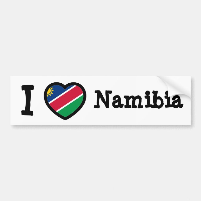 Autocollant De Voiture Drapeau Namibie (Devant)