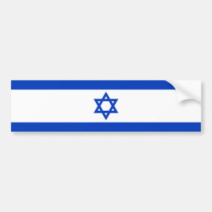 Autocollant De Voiture Drapeau national de l'Israël - version authentiqu