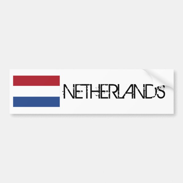 Autocollant De Voiture Drapeau néerlandais (Devant)
