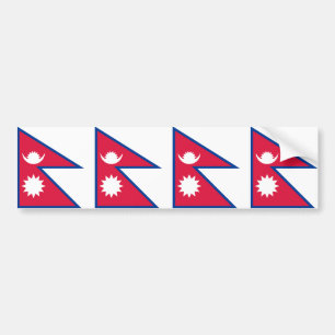 Autocollant De Voiture Drapeau népalais