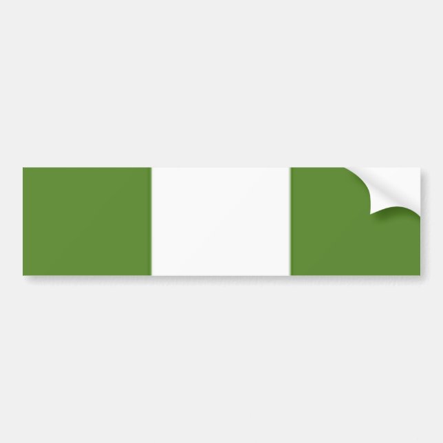 Autocollant De Voiture Drapeau nigérian (Devant)