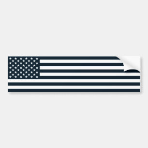 Autocollant De Voiture Drapeau noir et blanc patriotique américain