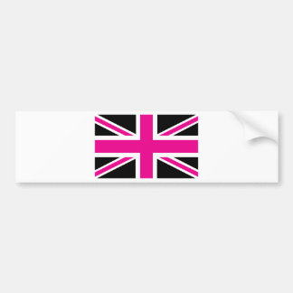 Autocollant De Voiture Drapeau noir et rose classique Union Jack British 