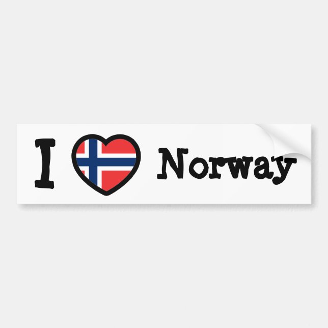 Autocollant De Voiture Drapeau norvégien (Devant)