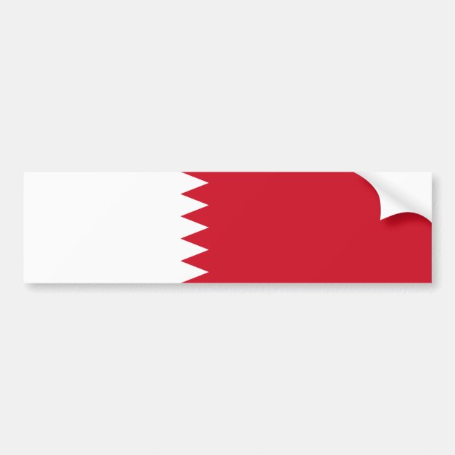 Autocollant De Voiture Drapeau patriotique de Bahreïn (Devant)