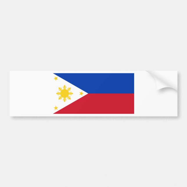 Autocollant De Voiture Drapeau philippin (Devant)