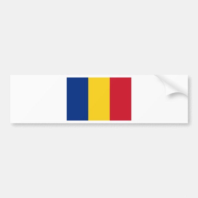 Autocollant De Voiture Drapeau roumain (Devant)