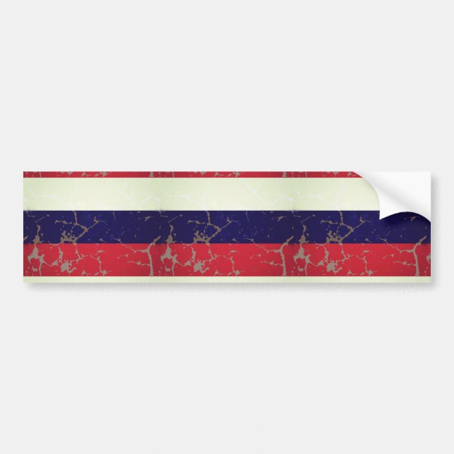 Autocollant De Voiture Drapeau russe (Devant)