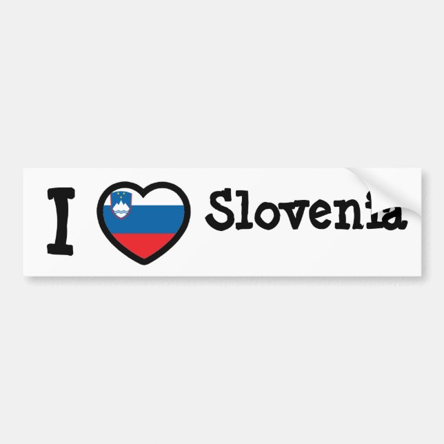 Autocollant De Voiture Drapeau Slovénie (Devant)