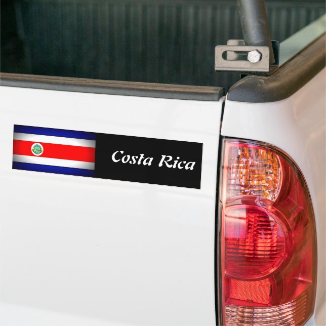 Autocollant De Voiture Drapeau stylisé du Costa Rica (Sur camion)