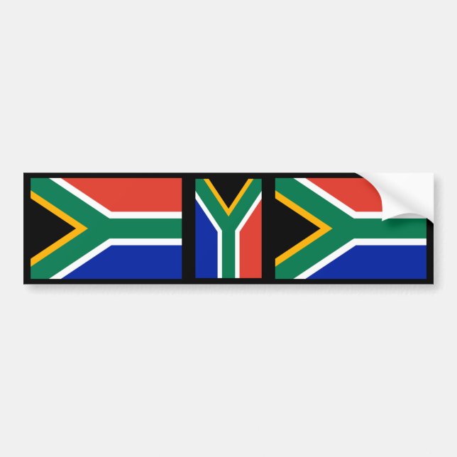 Autocollant De Voiture Drapeau sud-africain (Devant)