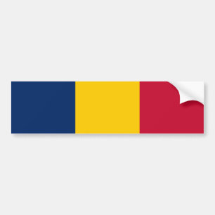 Autocollant De Voiture Drapeau Tchad