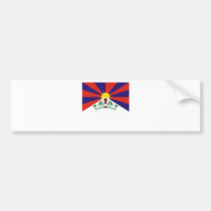 AUTOCOLLANT DE VOITURE DRAPEAU TIBÉTAIN