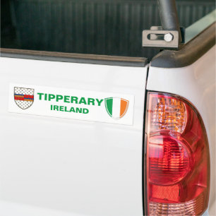 Autocollant De Voiture Drapeau tipperaire irlandais crête et irlandais