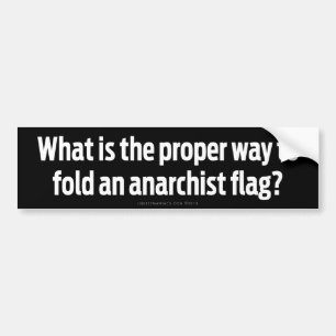 Autocollant De Voiture Drapeaux se pliants d'anarchiste