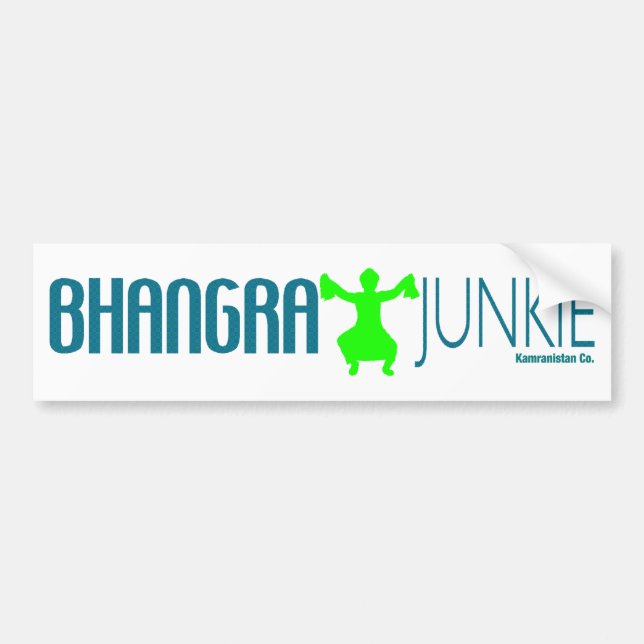 Autocollant De Voiture Drogué de Bhangra (Devant)