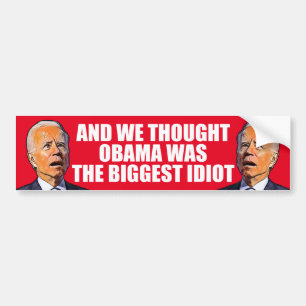 Autocollant De Voiture drôle anti idiot Biden Pro trump 2024