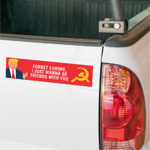 Autocollant De Voiture Drôle politique trump caricature bumper autocollan