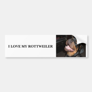 AUTOCOLLANT DE VOITURE DSCF0313, J'AIME MON ROTTWEILER