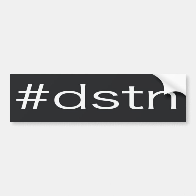 Autocollant De Voiture #dstn BUMPERSTICKER (Devant)