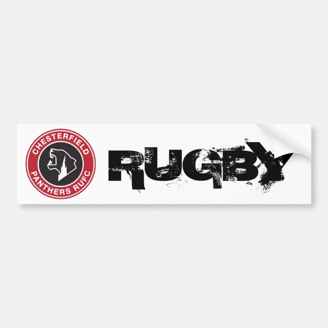 Autocollant de voiture du rugby de la panthère de (Devant)