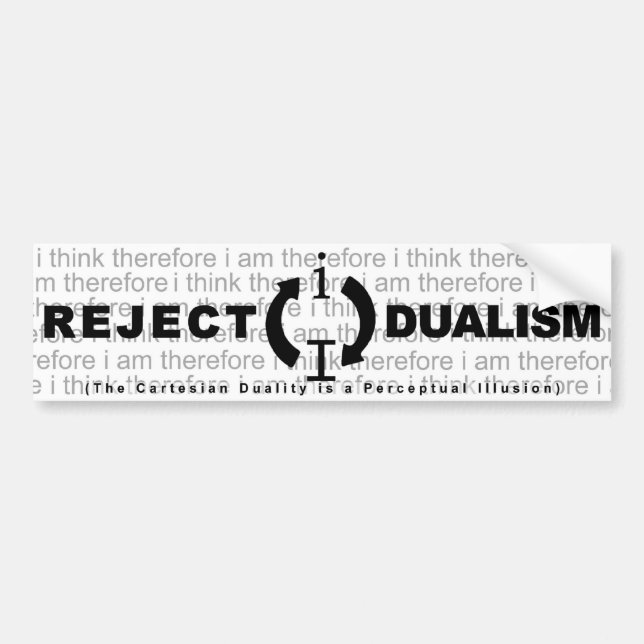 Autocollant De Voiture Dualisme de rejet (Devant)