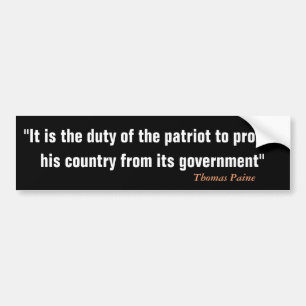 Autocollant De Voiture Duty of the Patriot