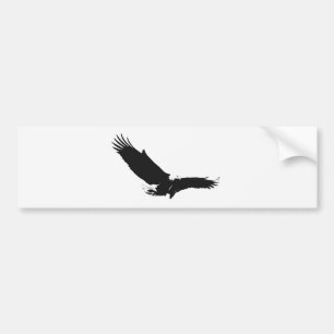 Autocollant De Voiture Eagle de débarquement noir et blanc