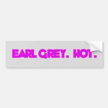 Earl Grey. Chaud. Auto-collants pour voiture