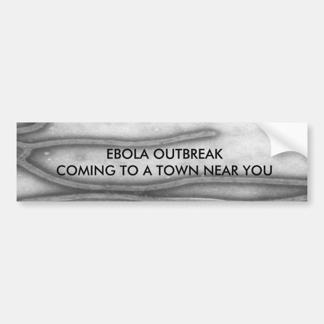 AUTOCOLLANT DE VOITURE EBOLA (Devant)