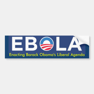 AUTOCOLLANT DE VOITURE EBOLA