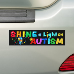 Autocollant De Voiture ÉCLAIREZ une lumière sur AUTISM