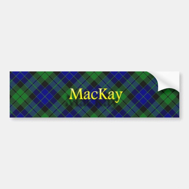 Autocollant De Voiture Écossais de MacKay de clan (Devant)