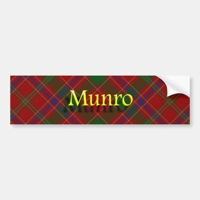 Autocollant De Voiture Écossais de Munro de clan (Devant)