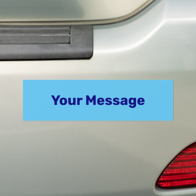 Autocollant De Voiture Écrivez votre message Modèle de texte clair et ble (En voiture)