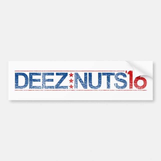 Autocollant De Voiture Écrous 2016 de Deez (Devant)